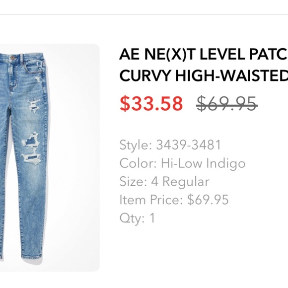 AE PATCHED CURVY SUPER HIGH-WAIST - Picture 5 of 5